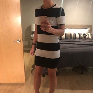 T by Alexander Wang striped dress